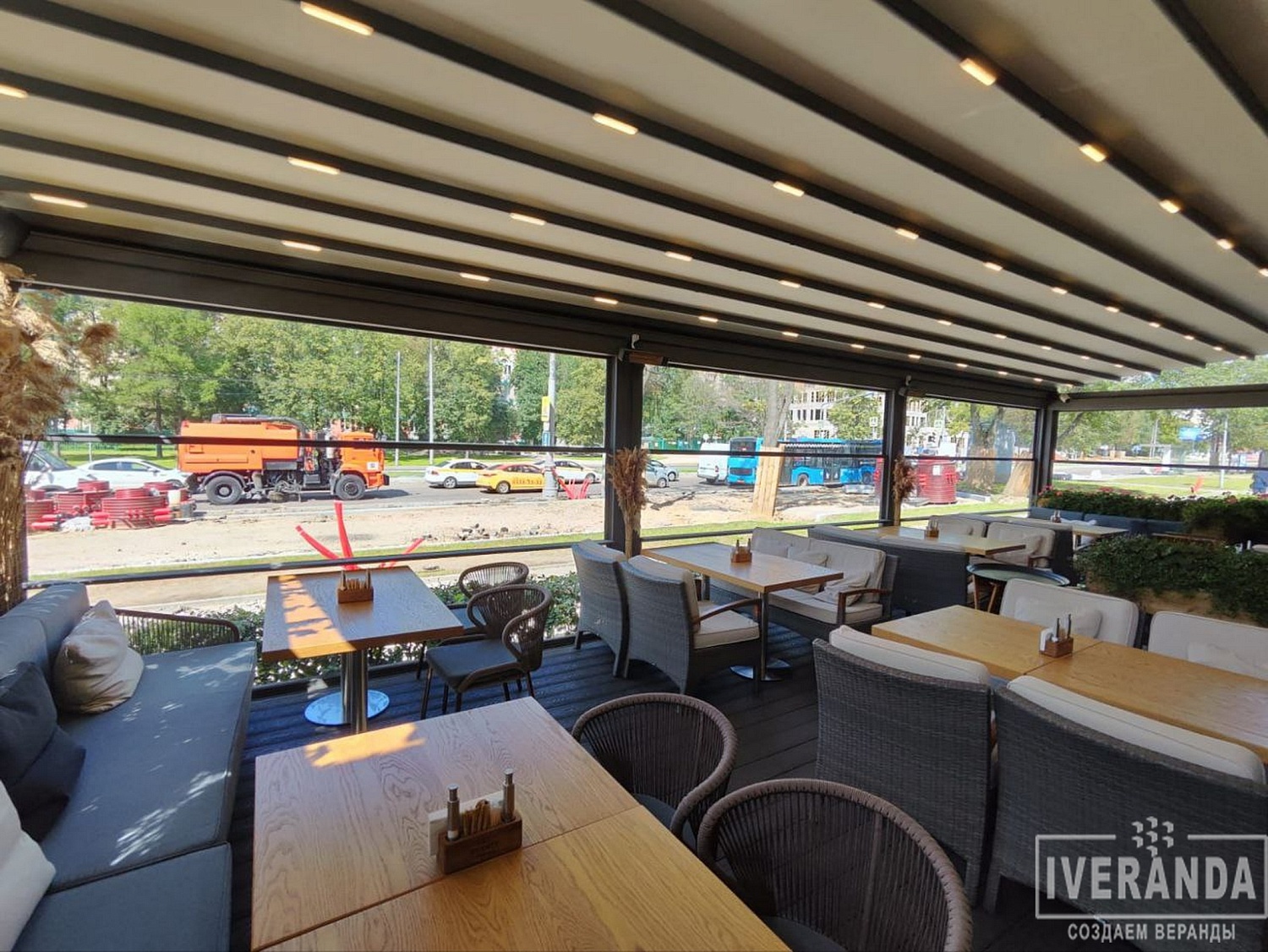 Летнее кафе для ресторана Бутчер в Черёмушках