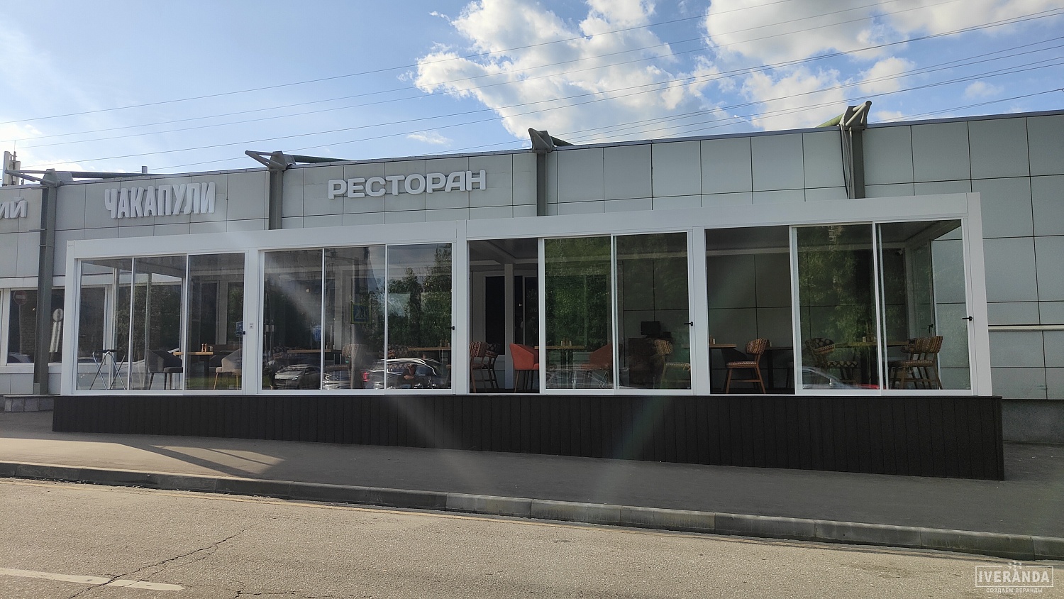 Всепогодная тёплая веранда для ресторана Чакапули в Москве